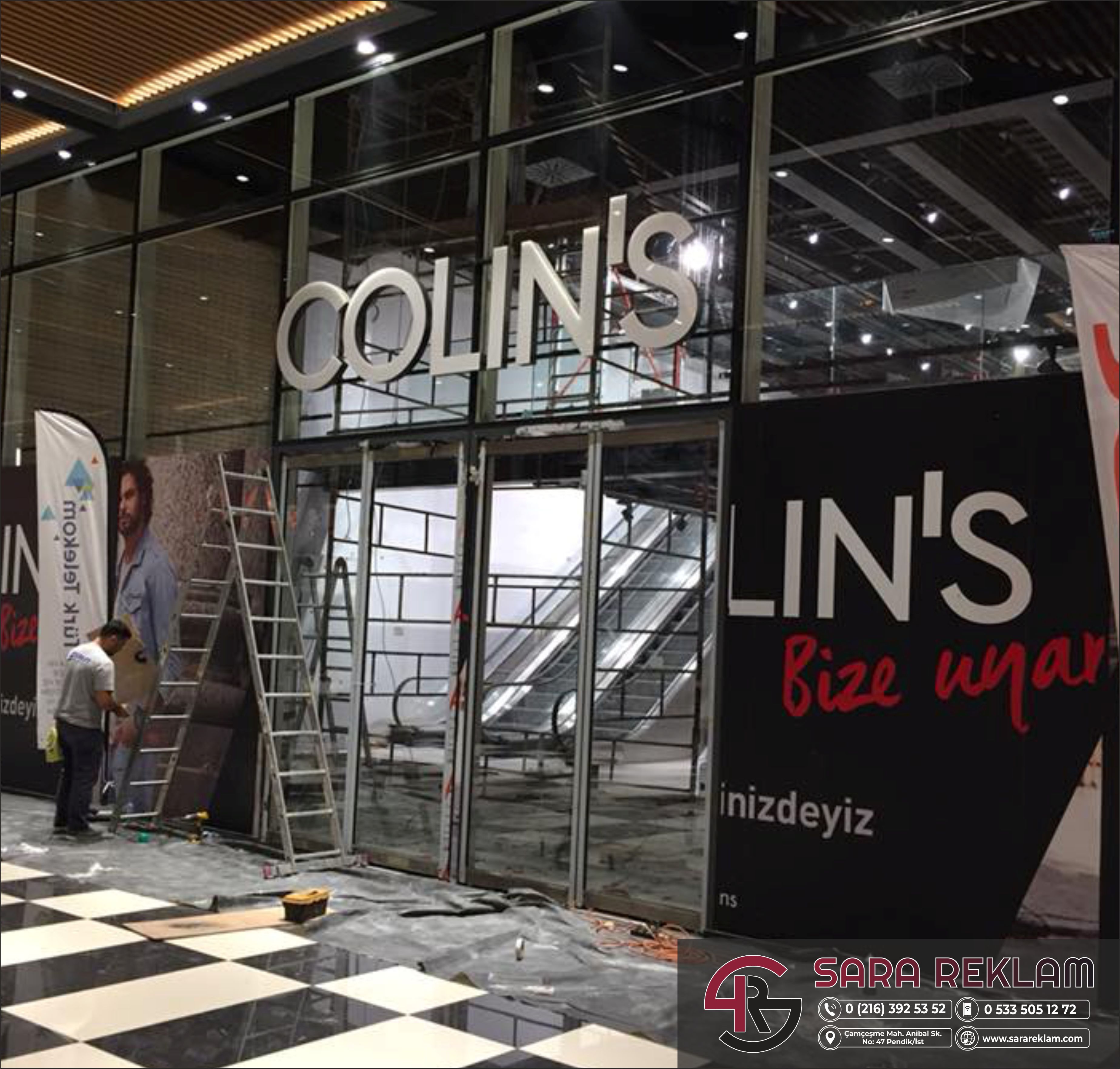  alüminyum tabela ışıklı